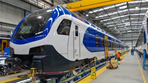 nieuwe sprinter in de fabriek Stadler